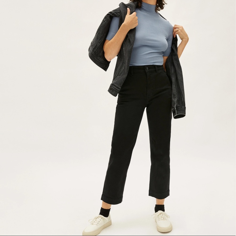 Everlane straight crop pants like new